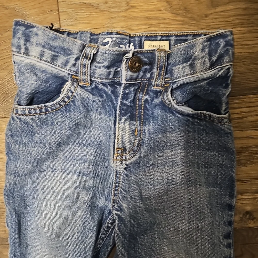 OshKosh B'gosh Light Blue Kids  Jeans Toddler 4t Boy Girl Adjustable Straight